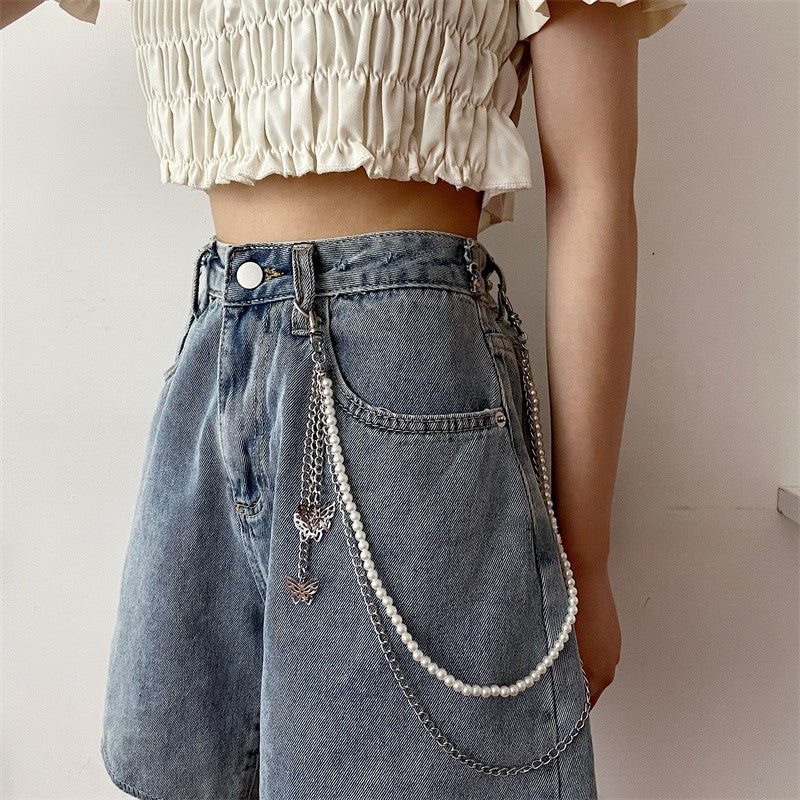  Taouzi Butterfly Belt Chain Jeans Pants Chain Waist