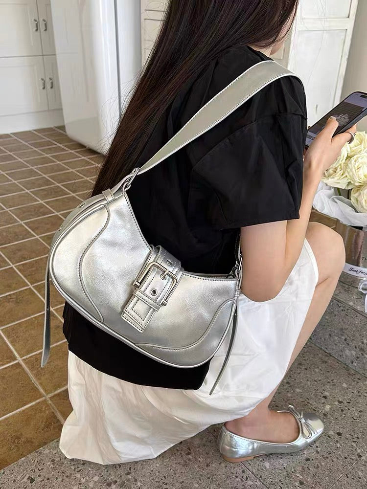 Stylish Buckle Shoulder Bag