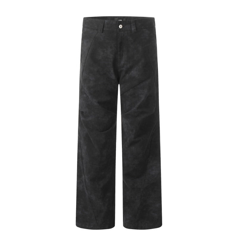 Vintage Washed Wide-Leg Utility Pants