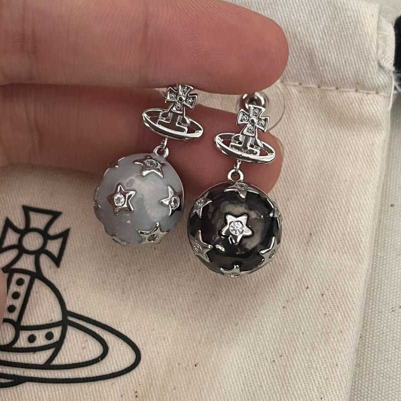 Stellar Silver Orb Studs