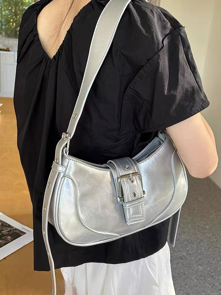 Stylish Buckle Shoulder Bag