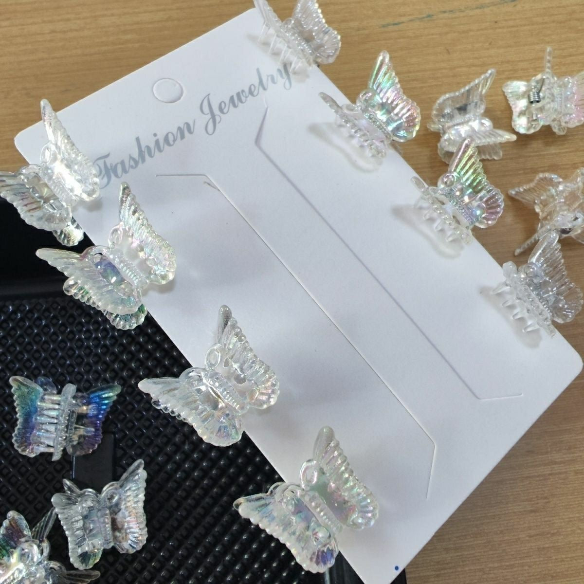 Clear Butterfly Hair Claw Clips