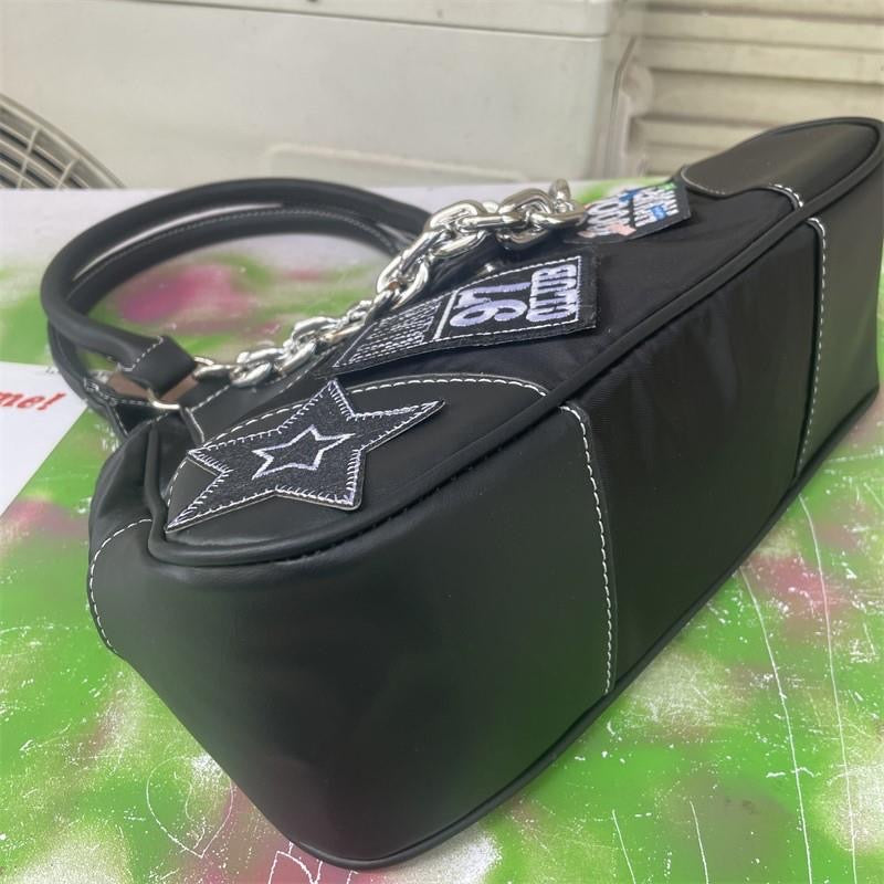 Star Denim Chain Bag