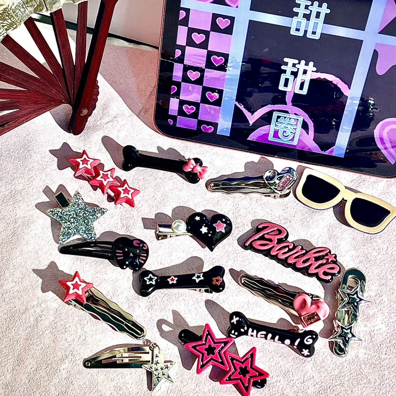 Punk Y2K Hair Pin-15 pcs