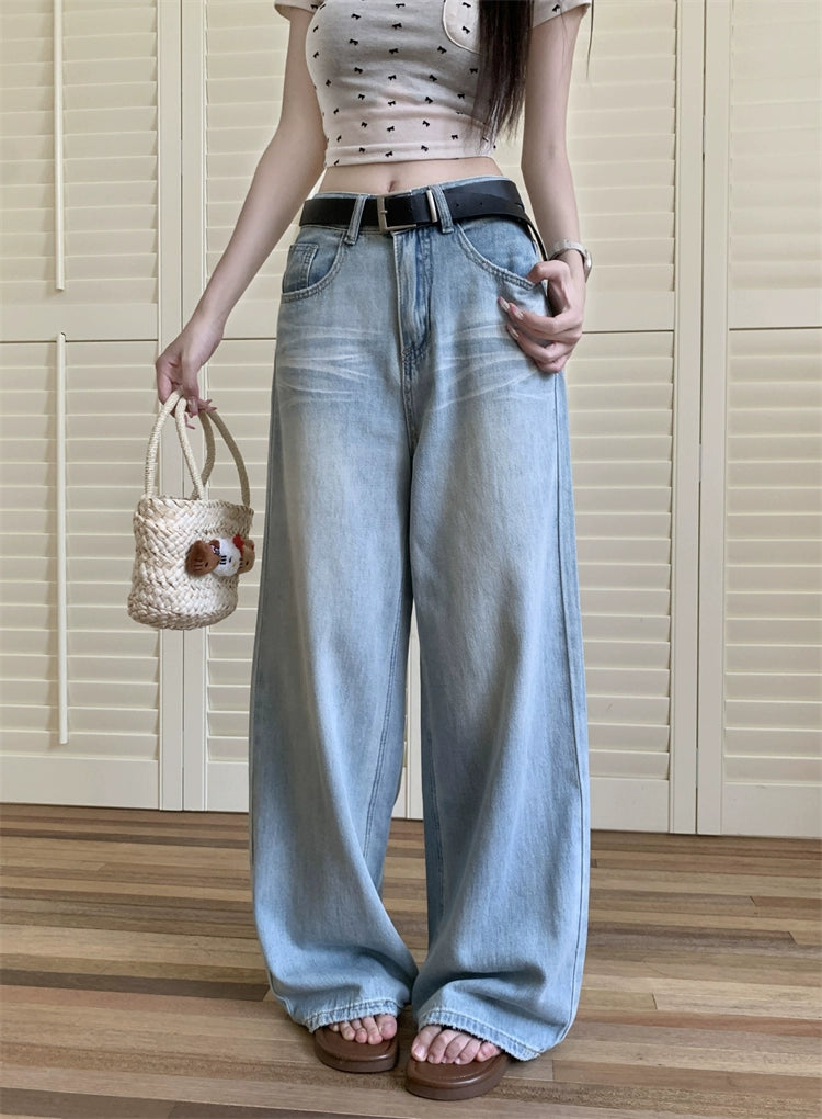 Light Wash Flowy Flare Jeans