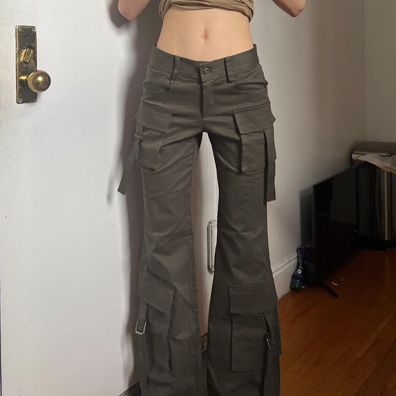 High-Waisted Utility Cargo Pants