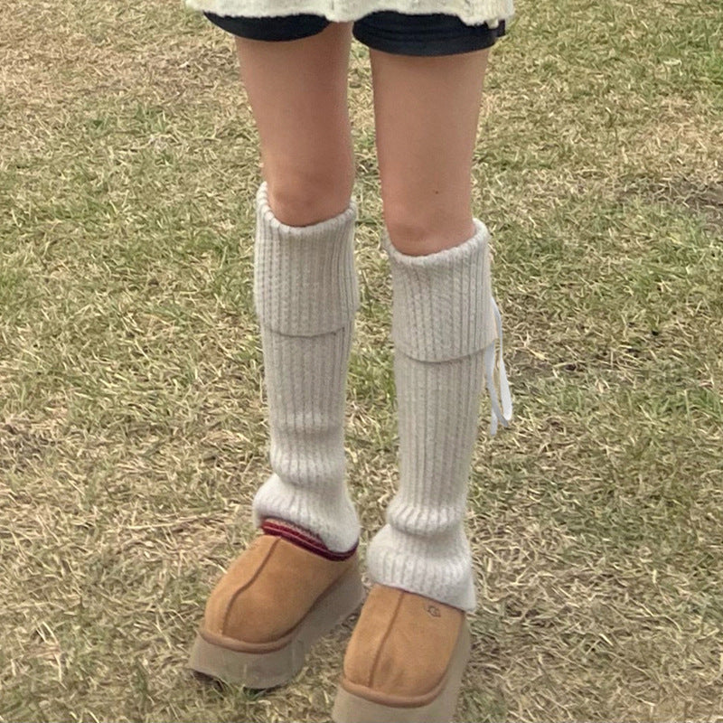 Ribbon Knit Socks