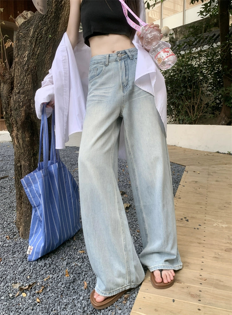 Light Wash Flowy Flare Jeans