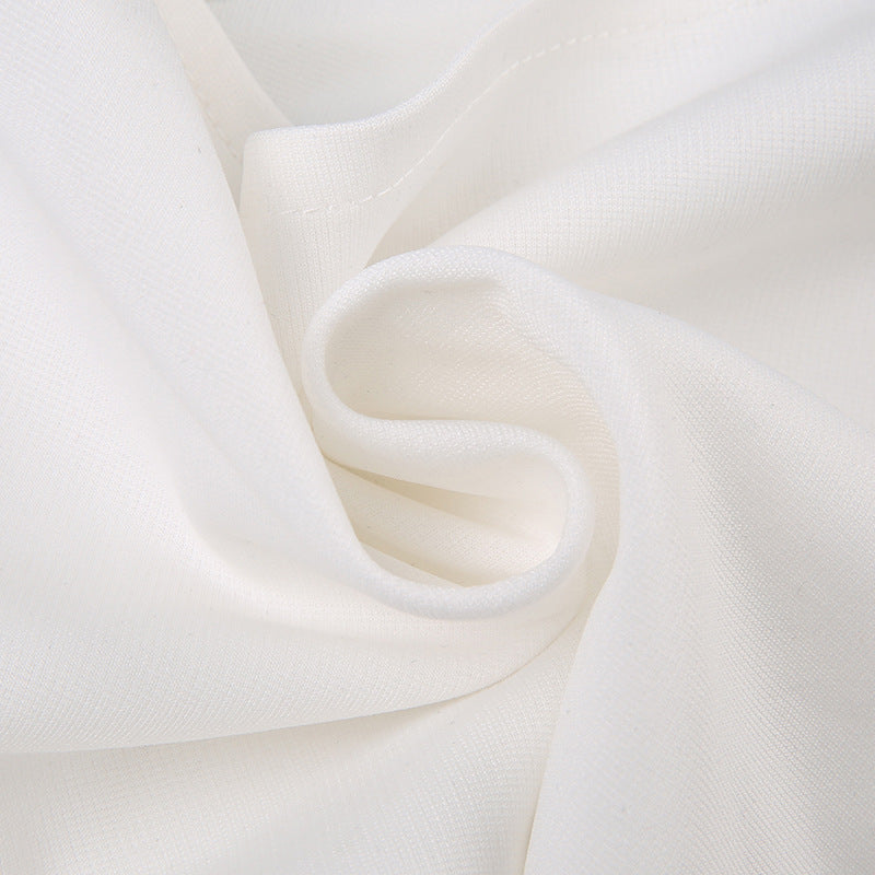 White Lace Trim Tie-Front Cami