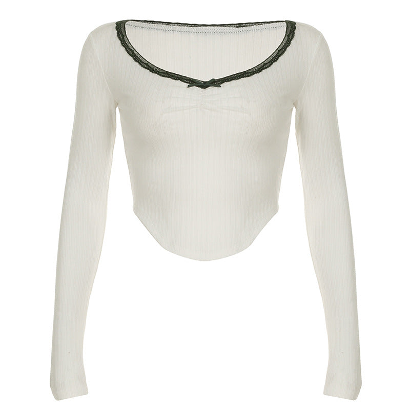 Elegant V-Neck Trim Top