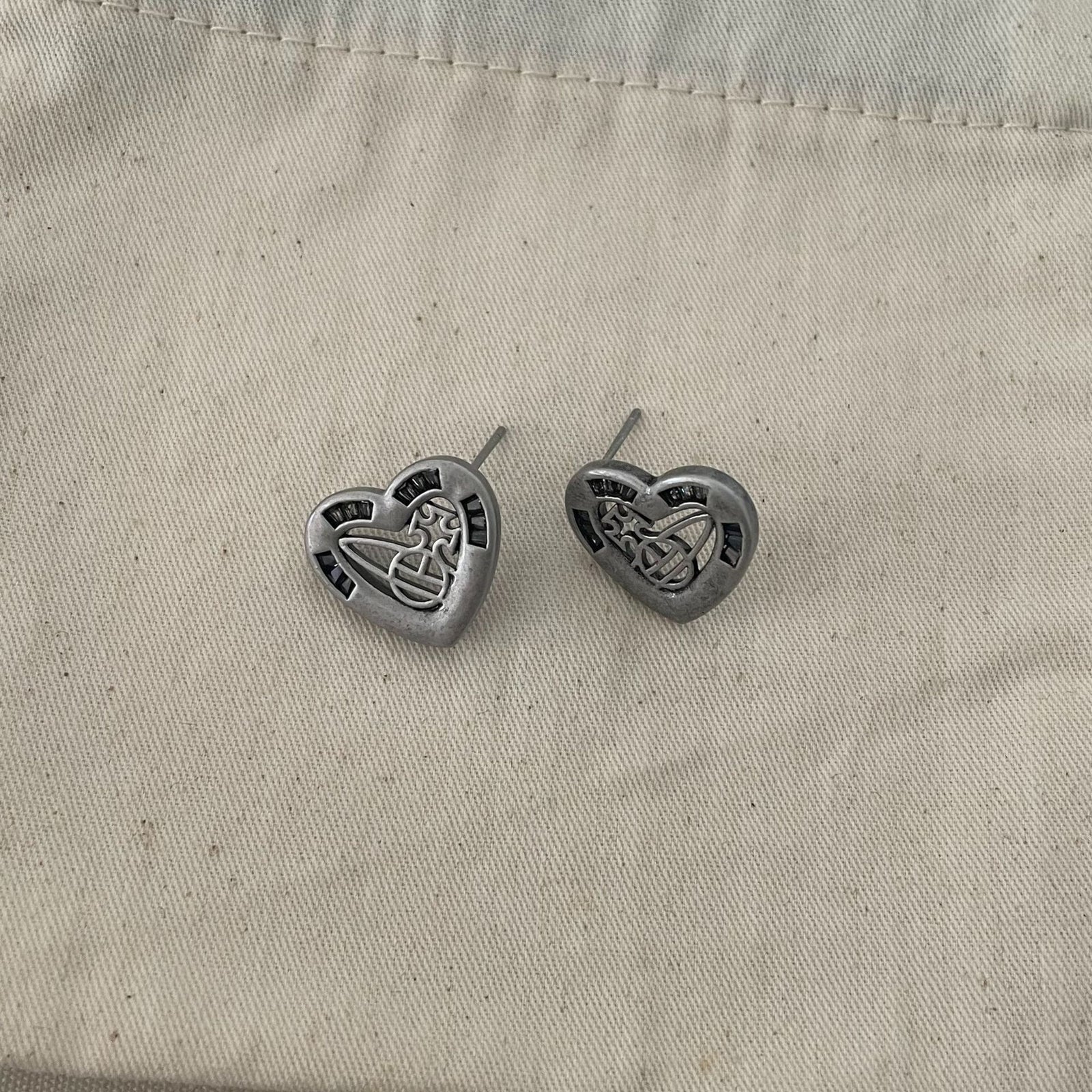 Chic Heart & Cross Earring Set