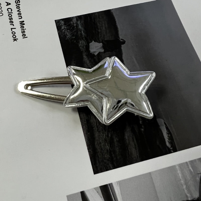 Silver Layer Star Hair Pin