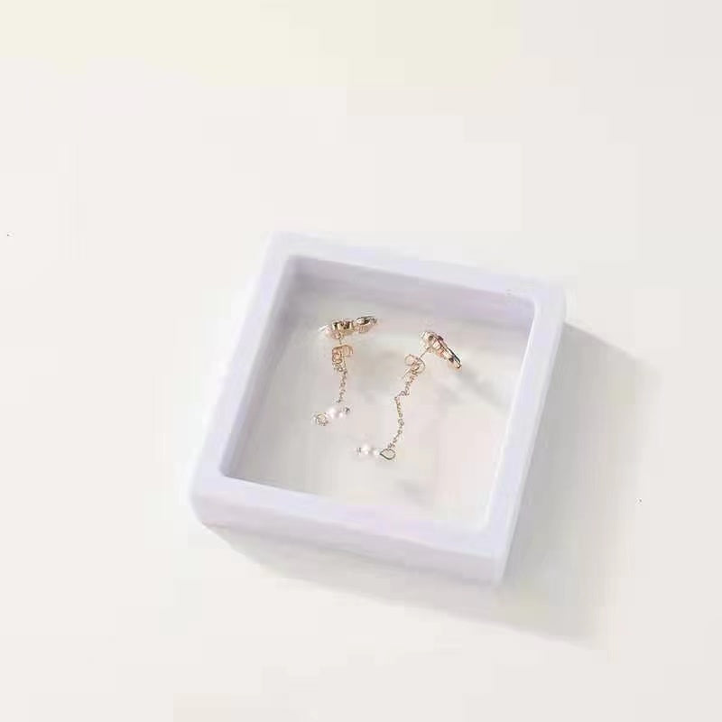 Metallic Square Earring