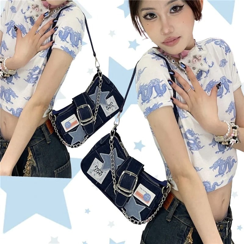 Yeehaw Star Denim Bag