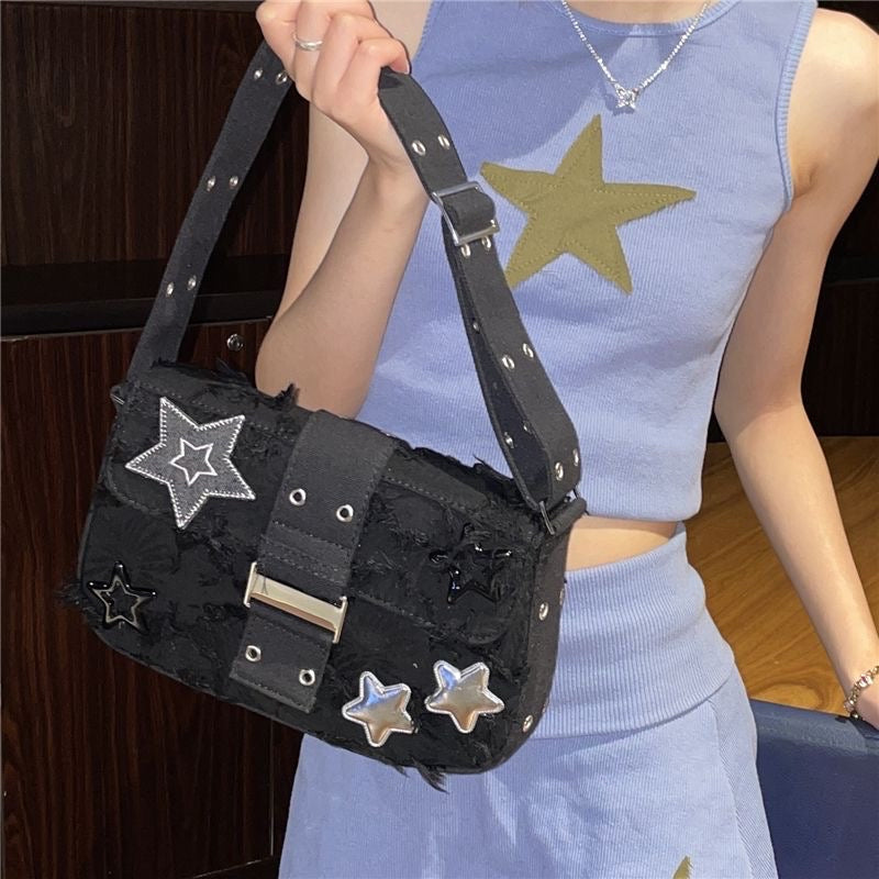 Silver Stars Shoulder Bag