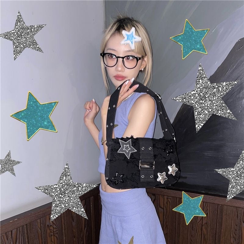 Silver Stars Shoulder Bag