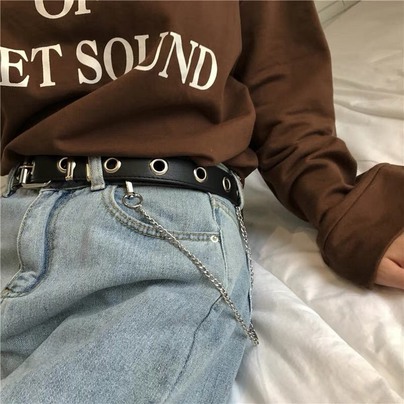 Single Grommet Chain Belt ⛓️